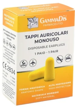 Tappi Auricolari Ear in Gommapiuma Gammadis, 2 Pezzi