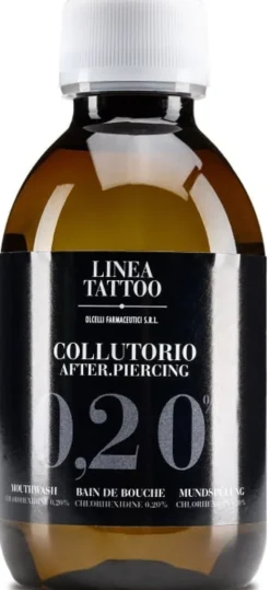 TATTOO COLLUTORIO AFTER PIERCING 0,20% CLOREXIDINA 200 ML
