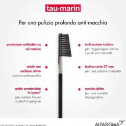 TAUMARIN SPAZZOLINO PROFESSIONAL BLACK CON ANTIBATTERICO