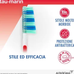TAUMARIN SPAZZOLINO SCALARE 33 MOLTO MORBIDO CON ANTIBATTERICO