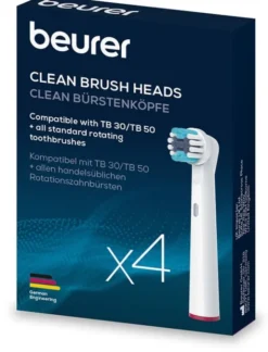 Testine di ricambio TB Clean per spazzolino, 4 pezzi