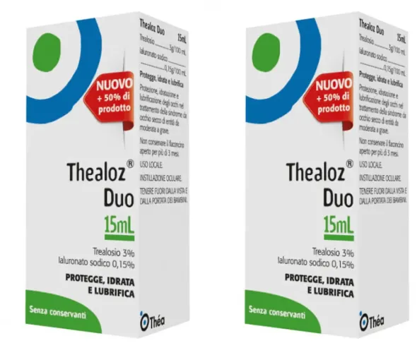 THEALOZ DUO SOLUZIONE OFTALMICA FLACONE 15 ML Pack da 2