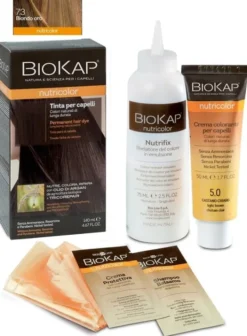 Tinta Biokap Nutricolor 7.3 biondo oro, tubo+flacone