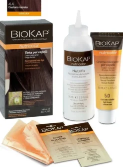 Tinta Biokap Nutricolor 4,4 castano ramato, tubo+flacone