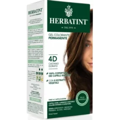 Tinta gel permanente Herbatint 4D Castano Dorato 150ml