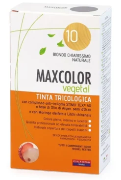 Tintura capelli MAX Color Vegetal 10, formula ipoallergenica 140ml