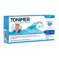 TONIMER PHYSIO MONODOSE SOLUZIONE ISOTONICA MULTIFUNZIONE A BASE DI CLORURO DI SODIO 0,9% 20 FLACONCINI 5 ML