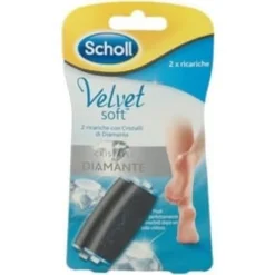 VELVET SOFT 2 RICARICHE ROLL CRISTALLI DI DIAMANTE PEDICURE PROFESSIONALE