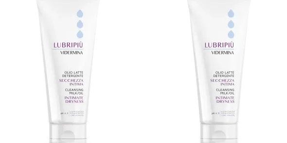 VIDERMINA LUBRIPIU' OLIO LATTE DETERGENTE SECCHEZZA INTIMA 200 ML Pack da 2