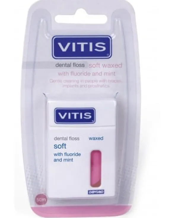 VITIS DENTAL FLOSS SOFT FLUOR & MINT