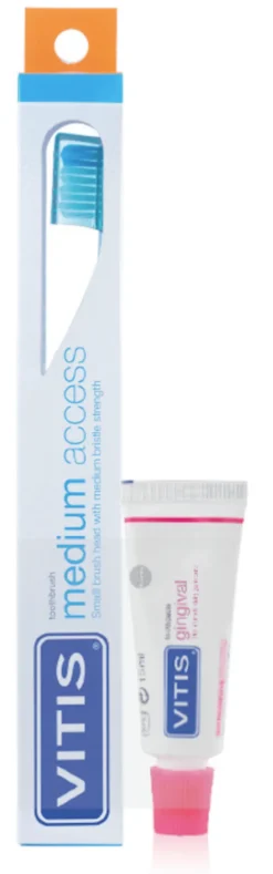 VITIS SPAZZOLINO MEDIUM ACCESS + VITIS DENTRIFRICIO GINGIVAL 15 ML