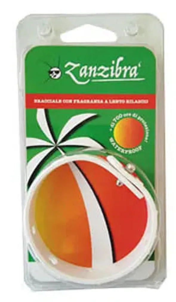 ZANZIBRA' BRACCIALE ANTIZANZARA RELIEF WHITE